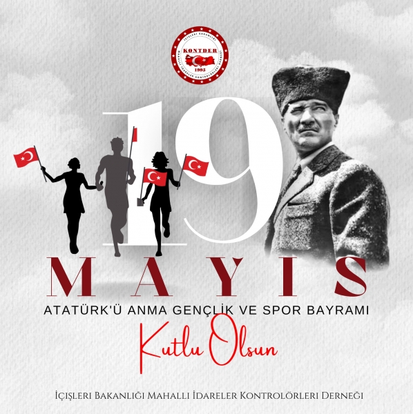 Cumhuriyetimizin kurucusu Gazi Mustafa Kemal Atatürk\'ü ve silah arkadaşlarını rahmetle anıyor, milletimizin Atatürk\'ü Anma Gençlik ve Spor Bayramı\'nı kutluyoruz.